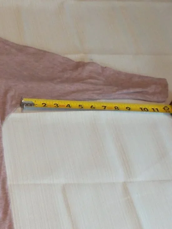 RACHEL ZOE Women's Dusty Pink Cowell Neck 3/4 Sleeve Top Size Med. Like NEW - Picture 6 of 16